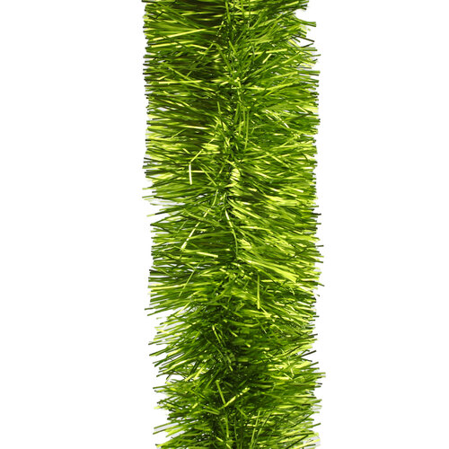 100m APPLE GREEN Christmas Tinsel 100mm wide
