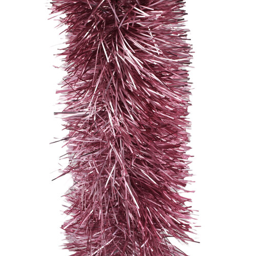 10m FROSTED PINK Christmas Tinsel 150mm wide