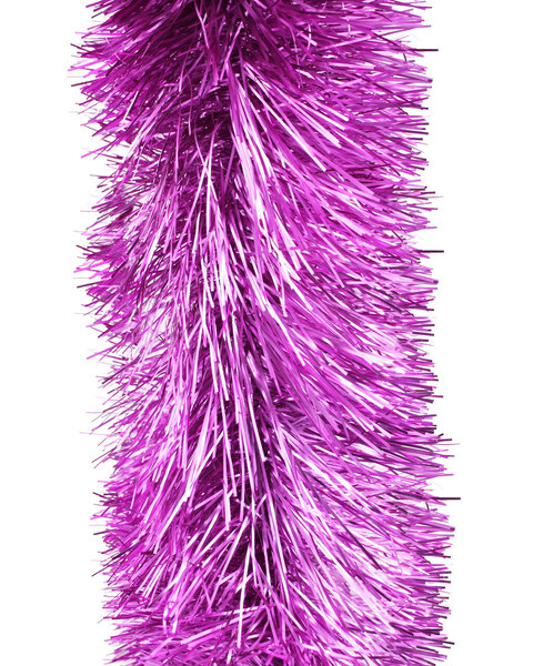 2.5m MID PURPLE Christmas Tinsel 75mm wide