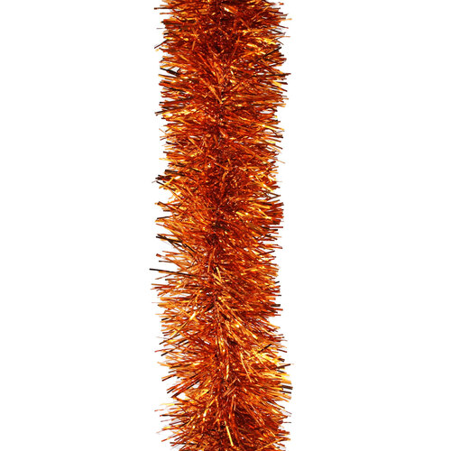 2.5m ORANGE Christmas Tinsel 75mm wide