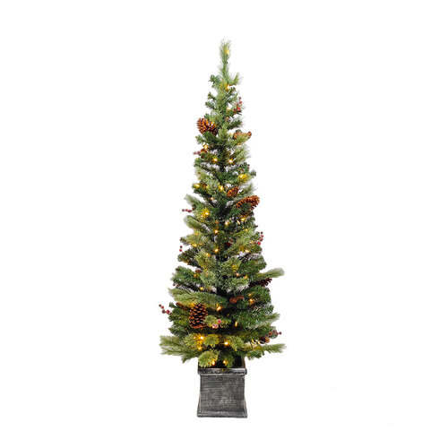 Cambridge Potted Pine 5ft/150cm Pre-Lit Christmas Tree