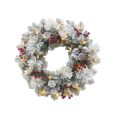 Aspen Wreath 61cm Pre-Lit