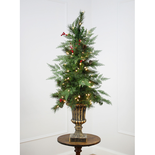 Edinburgh Potted Pine 4ft/120cm Pre-Lit Christmas Tree