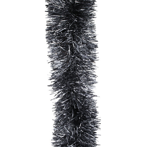 25m GREY Christmas Tinsel 100mm wide