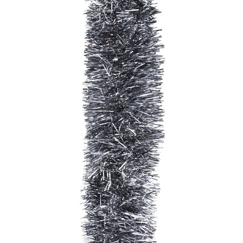 25m GREY Christmas Tinsel 75mm wide