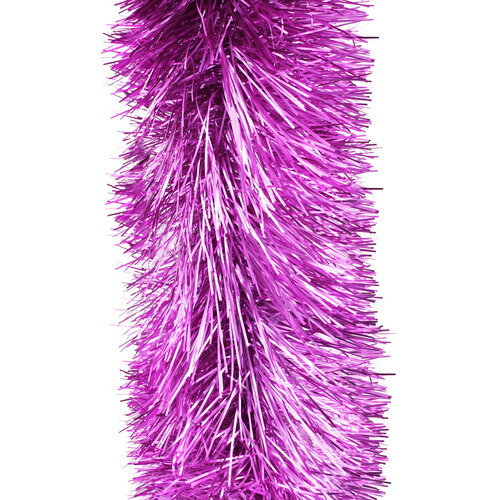 25m MID PURPLE Christmas Tinsel 150mm wide