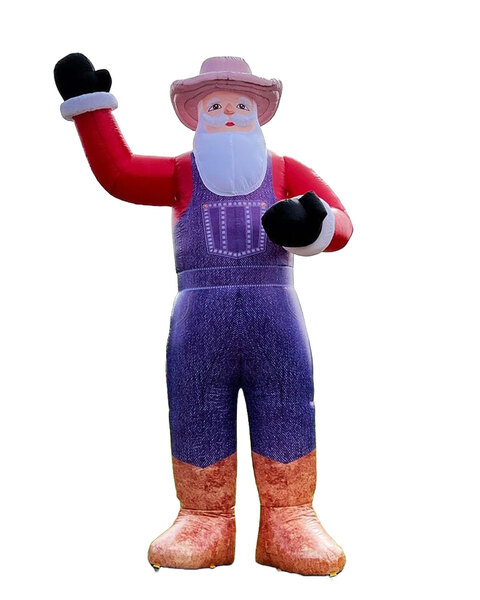 4m Giant Farmer Santa Inflatable 13.3ft