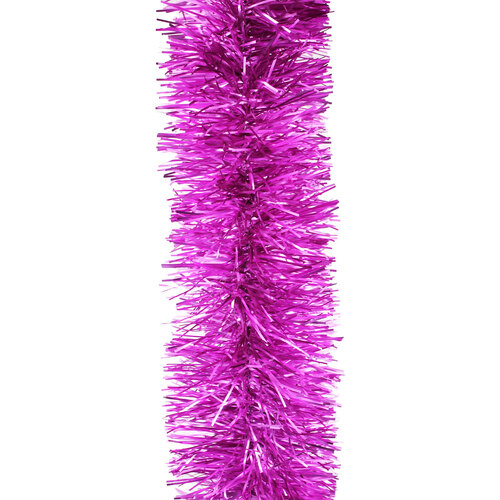 50m BARBIE PINK Christmas Tinsel 150mm wide