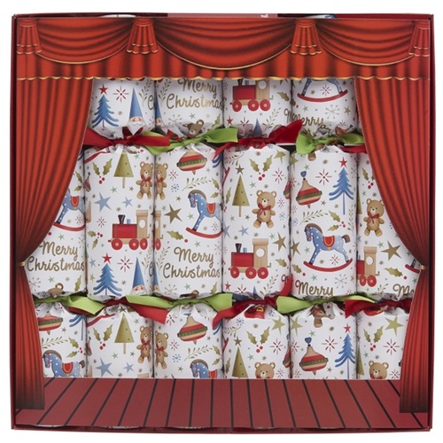 Christmas Bon Bons Pack of 6 With Finger Puppets