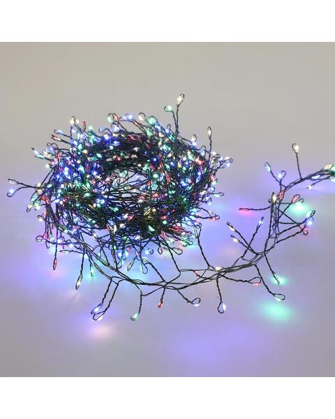 Multicolour 640 Micro LED Cluster Fairy Lights