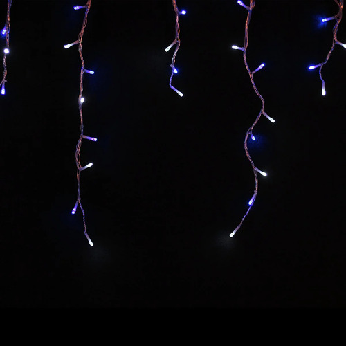 1008 BLUE WHITE Led Waterfall Icicle Light 25m