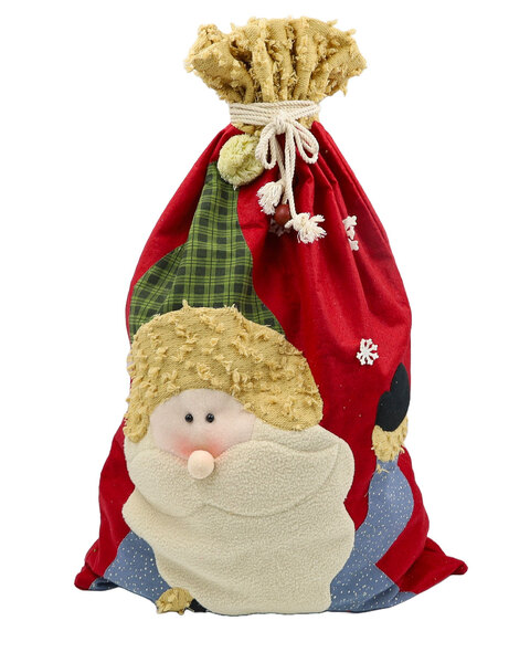 Santa Sack with snow flakes