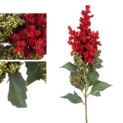 Pick Red Mini Berry Stem 61cm