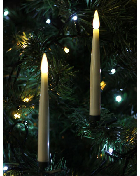 16 LED Wireless Taper Candles Warm White