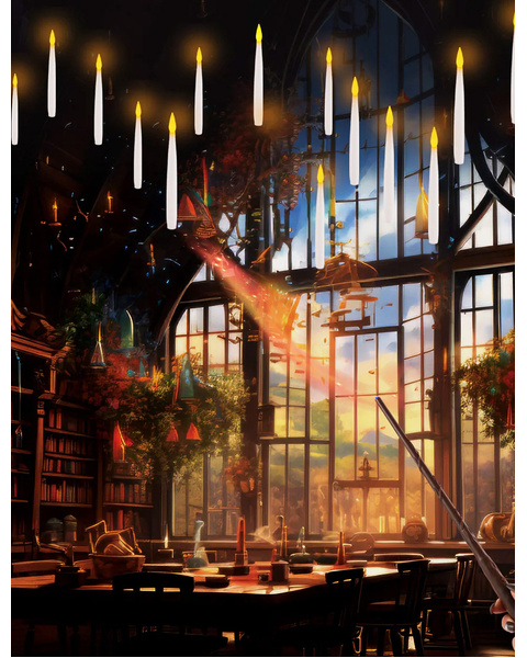 Floating Candles With Magic Wand