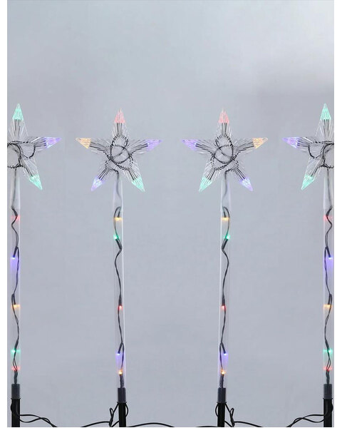 4 LED Shooting Star Path Light Multicolour