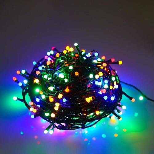 320 MULTICOLOUR LED 8mm Frosted Fairy Lights