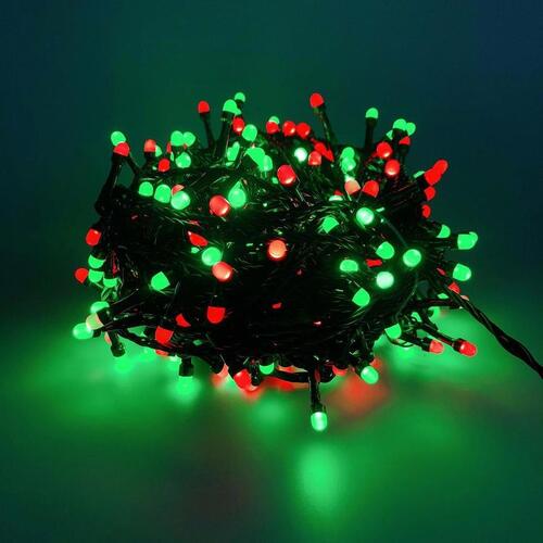 320 RED/GREEN LED 8mm Frosted Fairy Lights