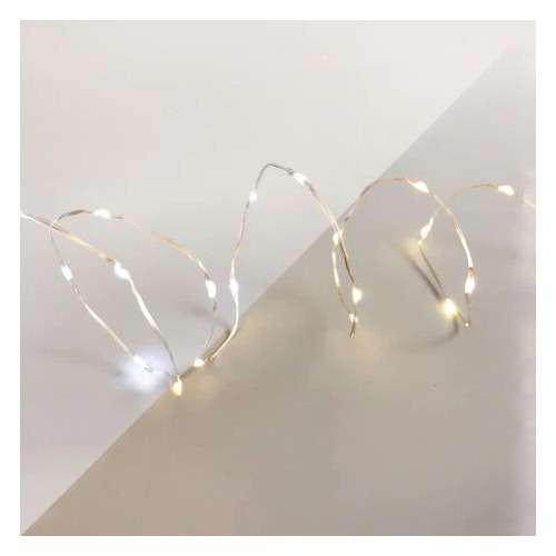 200 Dual Colour Micro LED Fairy Lights Warm White / Cool White
