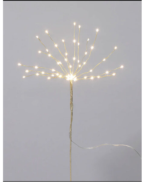 WARM WHITE 60 LED Battery Fireworks Light