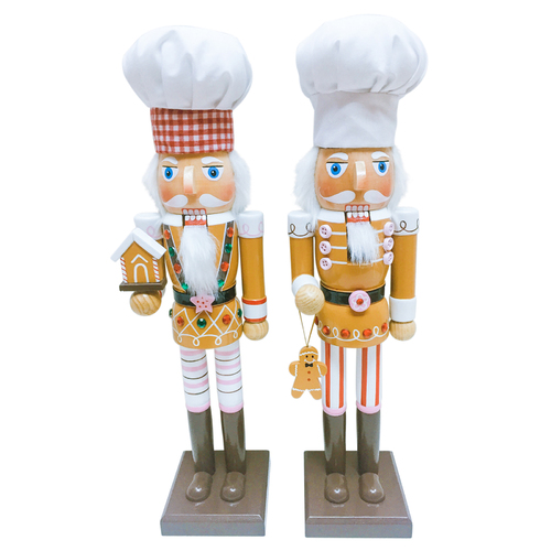 THE BAKERS Set of 2 Nutcrackers 38cm