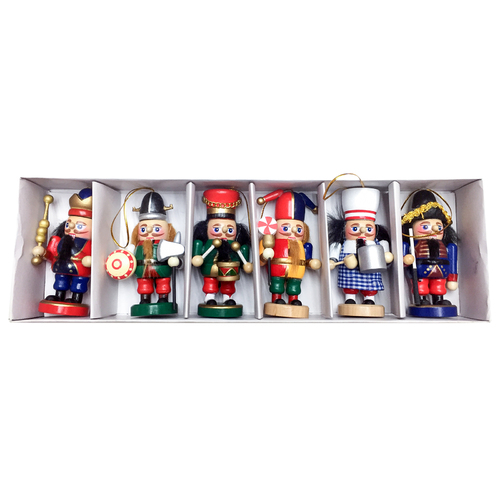 THE JOKERS Set of 6 Nutcrackers 10.5cm