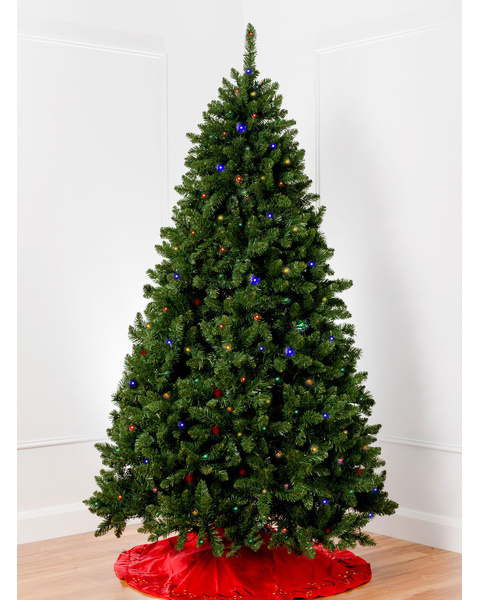 BAVARIAN Green Fir 5ft Pre-Lit Christmas Tree