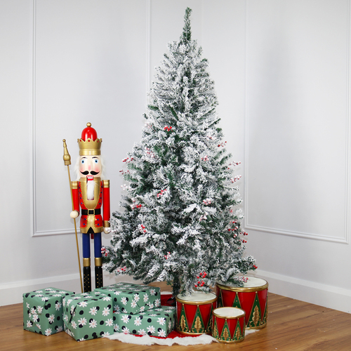 Winter Flocked 7.5ft/228cm Christmas Tree