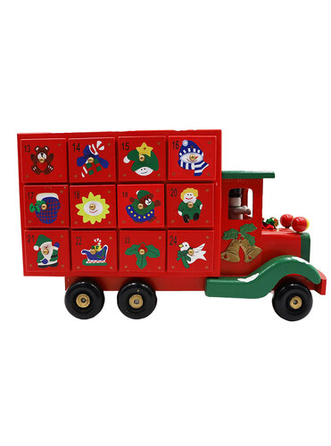 Christmas Count Down Advent Calendar Vintage Truck