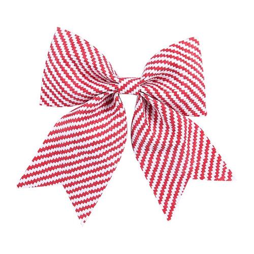 RED And WHITE Christmas Tree Bow 3 Pack