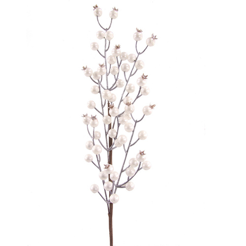 Pearl Berry Stem Pick 70cm
