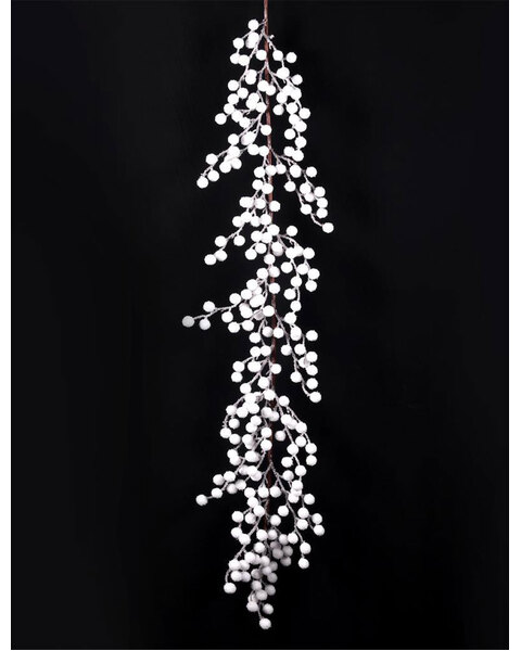  White Berry Garland 1.3m