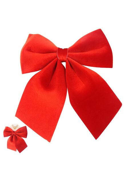 RED VELVET Christmas Tree BOW 24 x  29CM